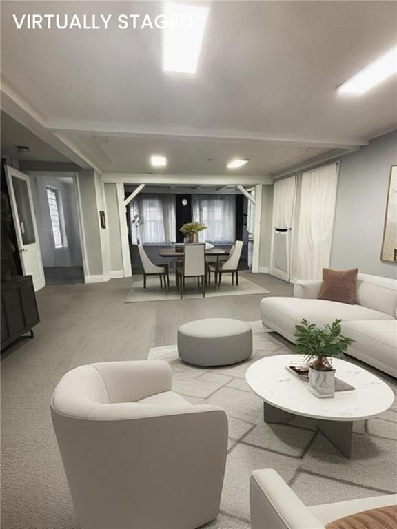 2169 E 3rd St, Brooklyn, NY 11223 - living area with carpet floors