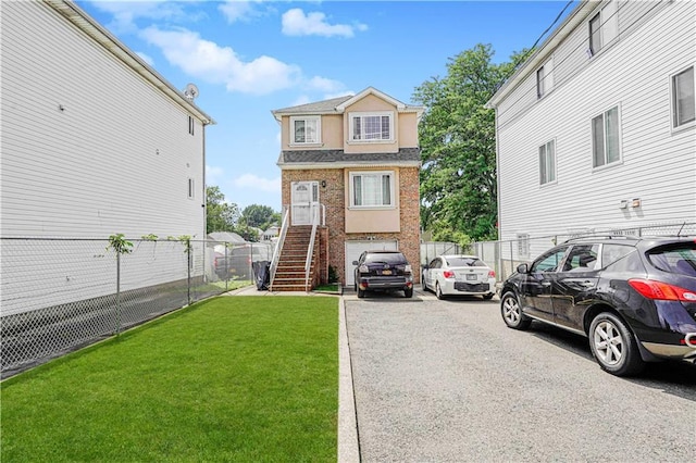 134 S Ave, Staten Island, NY 10303 - view of front of house with stairs and brick siding
