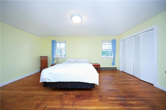 15 Allison Pl, Staten Island, NY 10306 - bedroom with multiple windows, wood finished floors, and a closet