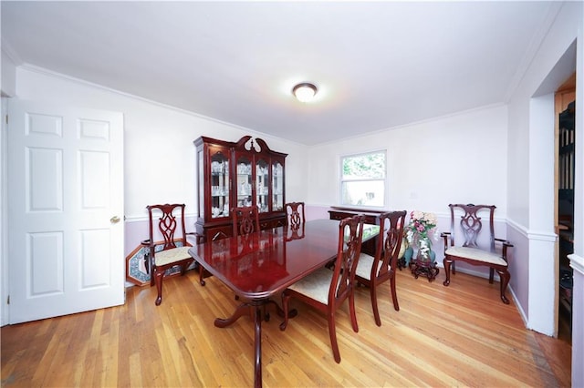 15 Allison Pl, Staten Island, NY 10306 - dining space with light wood-style flooring and ornamental molding