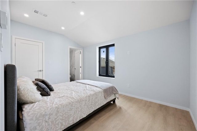 33A Keen Ct, Brooklyn, NY 11229 - bedroom featuring lofted ceiling, wood finished floors, and recessed lighting
