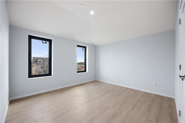 33A Keen Ct, Brooklyn, NY 11229 - spare room featuring light wood-type flooring, recessed lighting, and lofted ceiling