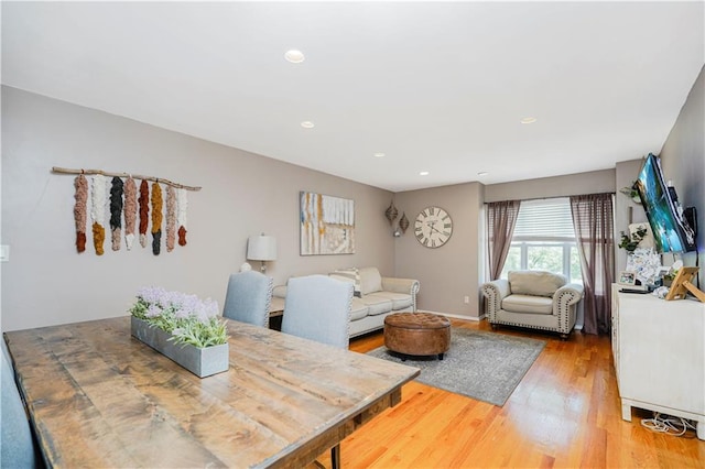 172 Rosedale Ave, Staten Island, NY 10312 - dining space featuring wood finished floors and recessed lighting
