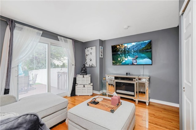 172 Rosedale Ave, Staten Island, NY 10312 - living area featuring light wood-type flooring and baseboards