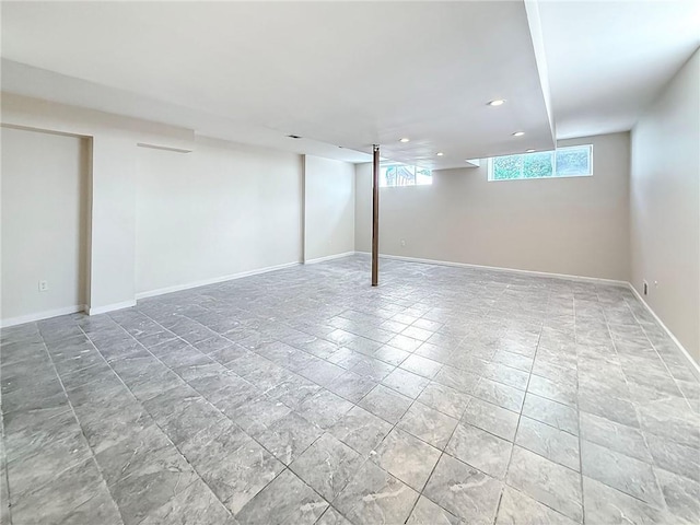 54 Poplar Ave, Staten Island, NY 10309 - basement featuring recessed lighting and baseboards