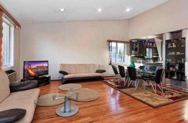 4817 Bedford Ave Unit 3A, Brooklyn, NY 11235 - living room featuring wood finished floors and recessed lighting