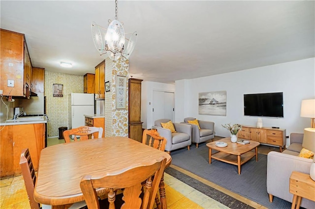 1935 Shore Pkwy Unit 8E, Brooklyn, NY 11214 - dining space with a chandelier