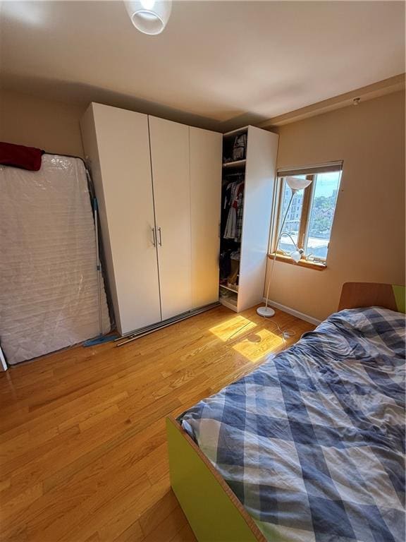 2964 Brighton 6th St Unit 4B, Brooklyn, NY 11235 - bedroom featuring light wood-style floors and a closet