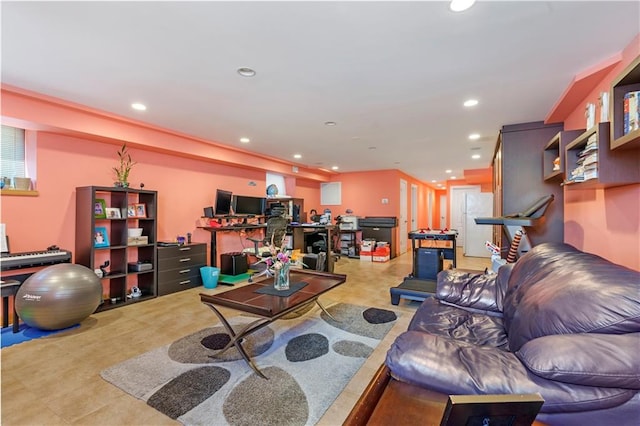 1650 68th St, Brooklyn, NY 11204 - living area featuring recessed lighting