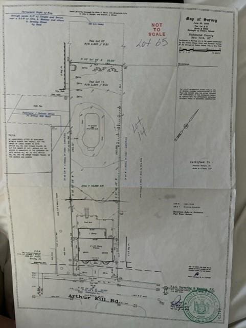 5463 Arthur Kill Rd, Staten Island, NY 10307 - survey map / technical document
