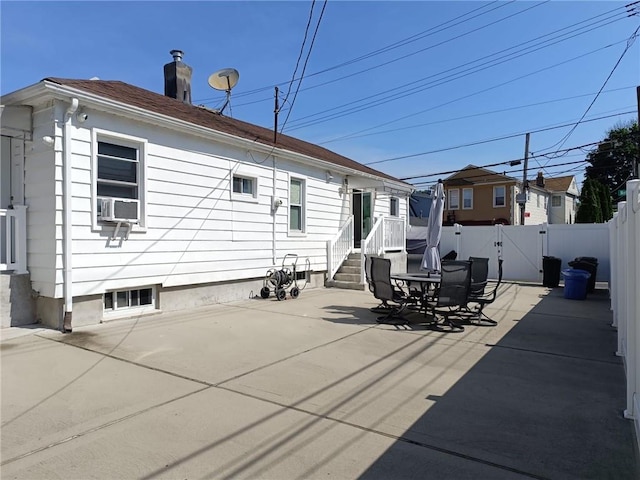 268 Nelson Ave, Staten Island, NY 10308 - back of house with a patio, a gate, and cooling unit