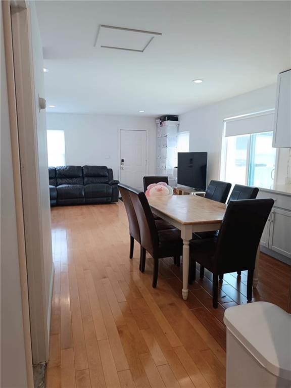268 Nelson Ave, Staten Island, NY 10308 - dining space with plenty of natural light, light wood-style floors, and recessed lighting
