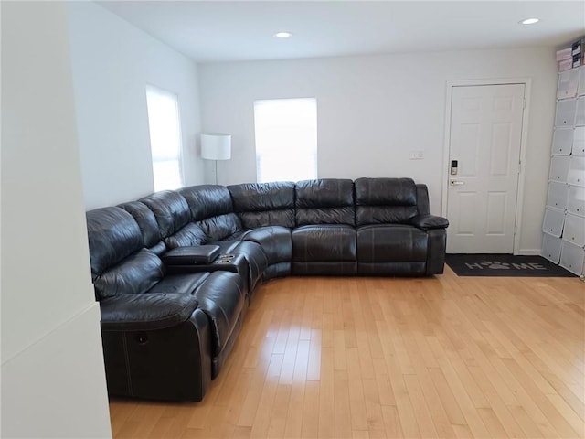 268 Nelson Ave, Staten Island, NY 10308 - living room with light wood-style flooring and recessed lighting