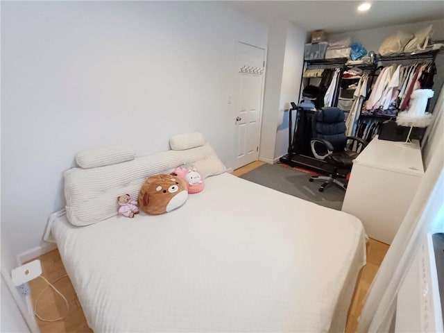 268 Nelson Ave, Staten Island, NY 10308 - bedroom featuring a closet, an office area, and recessed lighting