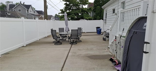 268 Nelson Ave, Staten Island, NY 10308 - fenced backyard with outdoor dining area and a patio area