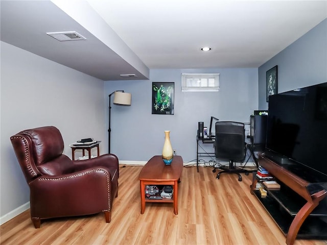 21 Stroud Ave, Staten Island, NY 10312 - living room with wood finished floors and an office area