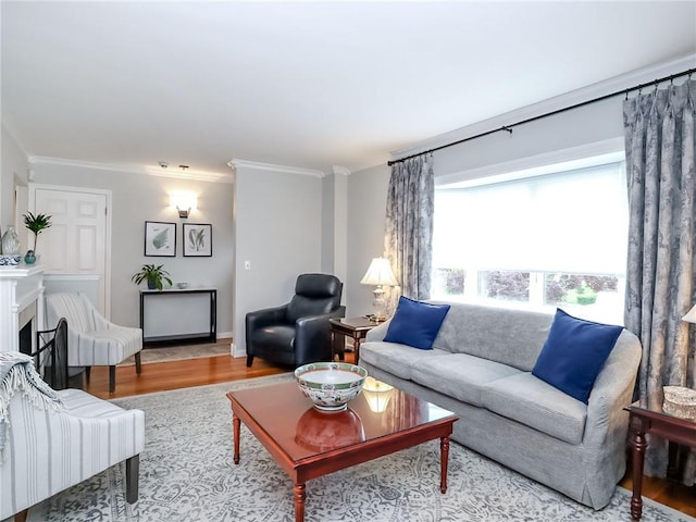 21 Stroud Ave, Staten Island, NY 10312 - living area featuring wood finished floors and ornamental molding