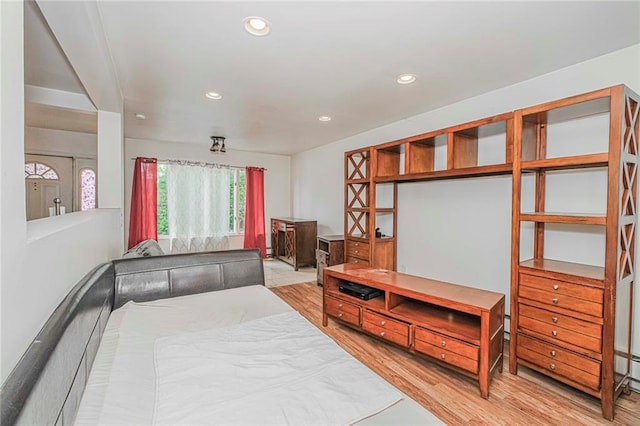 2286 Brigham St Unit 1E, Brooklyn, NY 11229 - bedroom featuring wood finished floors and recessed lighting
