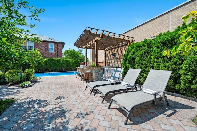 8524 Ridge Blvd, Brooklyn, NY 11209 - view of patio / terrace with a pergola