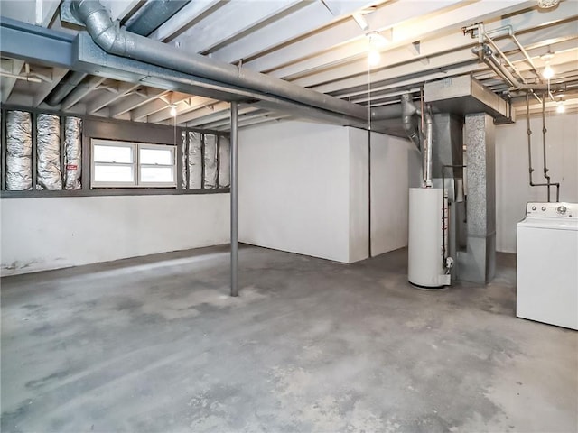 45 W Ter, Staten Island, NY 10312 - below grade area with washer / clothes dryer and water heater