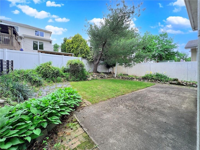 45 W Ter, Staten Island, NY 10312 - fenced backyard featuring a patio area