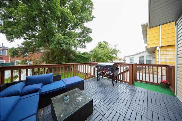 394 Stobe Ave, Staten Island, NY 10306 - deck with outdoor lounge area and area for grilling