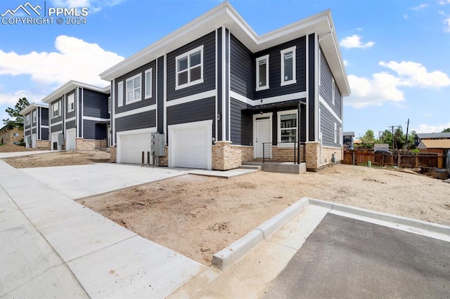 view of front of home featuring a garage