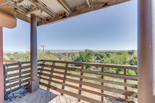 view of balcony