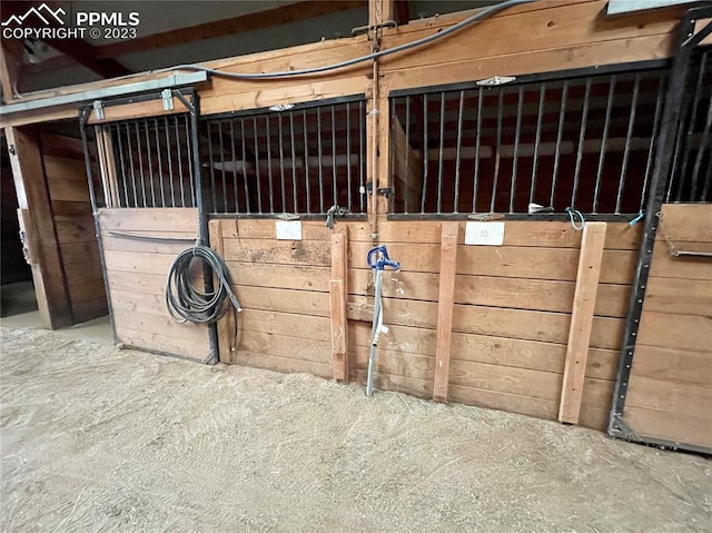 view of horse barn