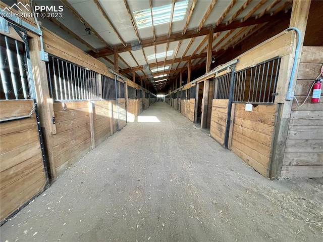 view of horse barn