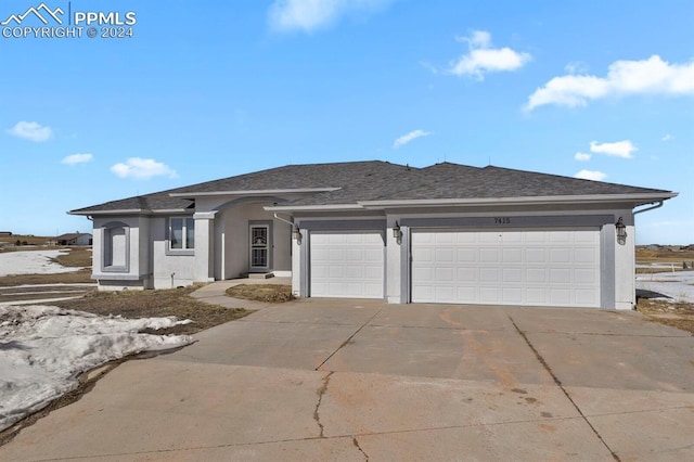 view of front of house featuring a garage