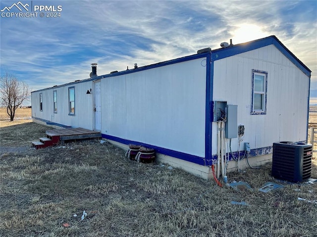 9785 N Calhan Hwy, Calhan, CO 80808 - view of home's exterior with cooling unit
