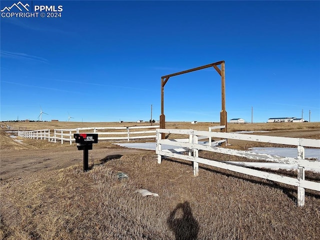 9785 N Calhan Hwy, Calhan, CO 80808 - view of yard featuring a rural view and fence