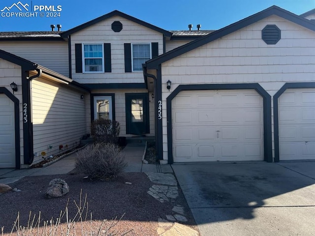 front facade featuring a garage