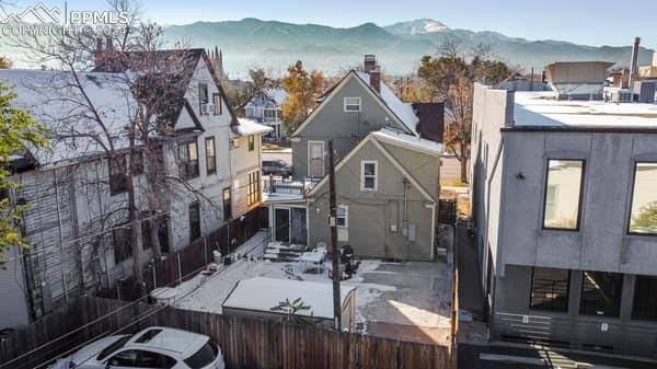 exterior space with a mountain view