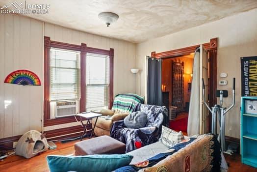 interior space featuring wood-type flooring