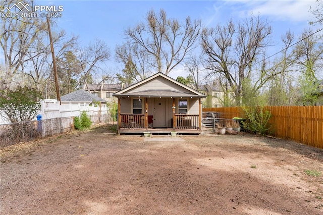 view of rear view of property