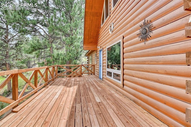 view of wooden terrace