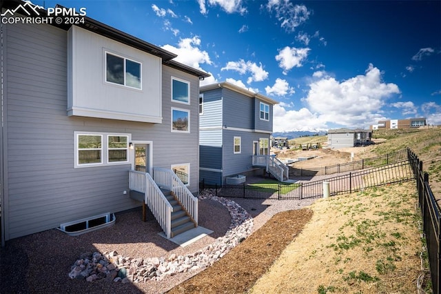 view of rear view of property