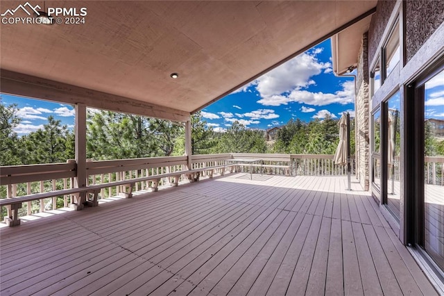 view of wooden terrace