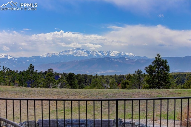 view of mountain view