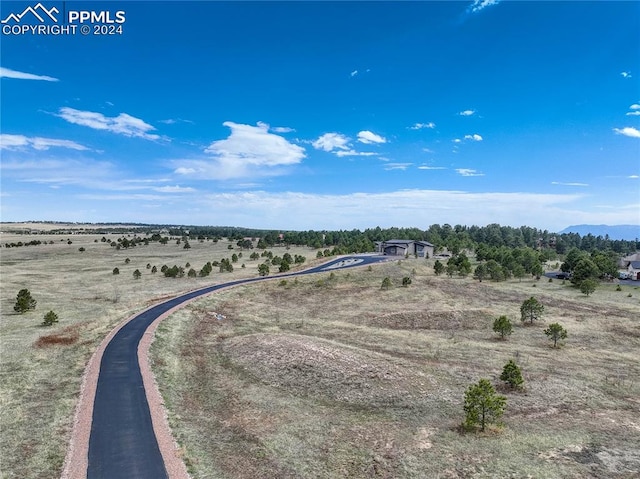 drone / aerial view featuring a rural view