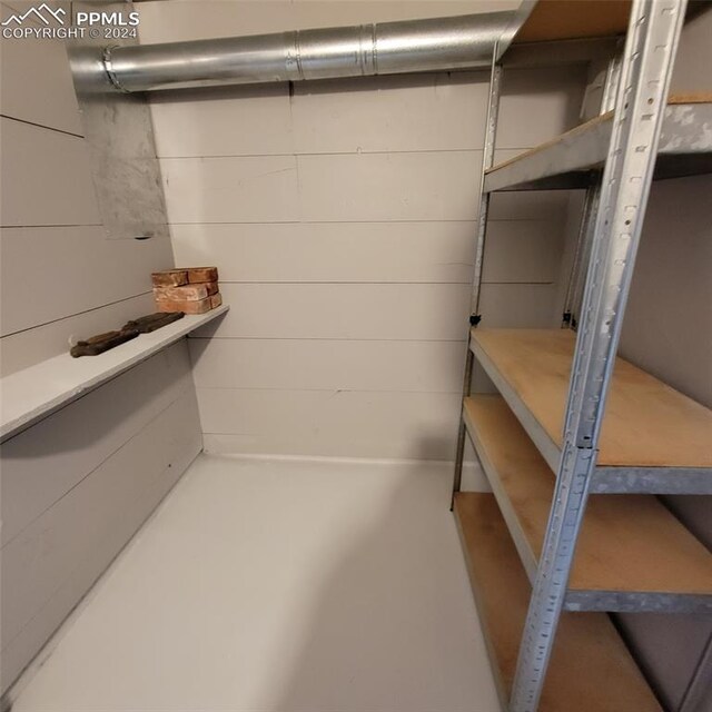 view of storage room