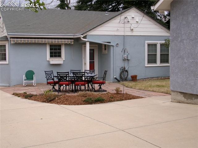 exterior space featuring a patio