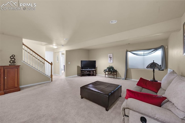 4529 Songglen Cir, Colorado Springs, CO 80906 - living room featuring light colored carpet