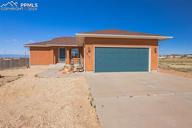 view of front of house featuring a garage