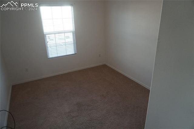 view of carpeted empty room