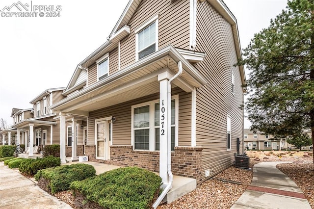 exterior space with a porch