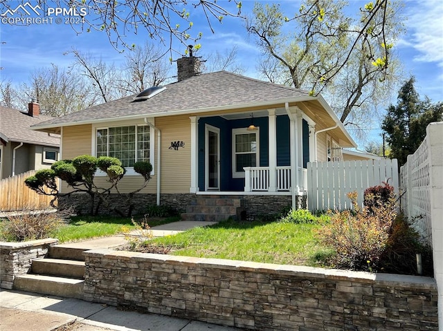 bungalow-style home featuring a porch