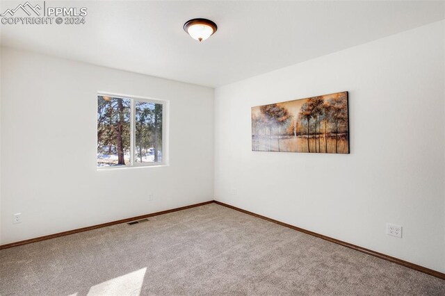 unfurnished bedroom with light carpet and a closet